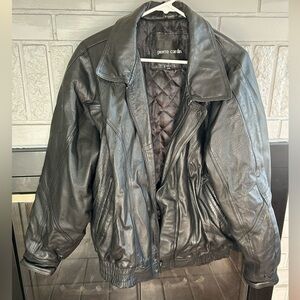 Pierre Cardin Black Leather Jacket
